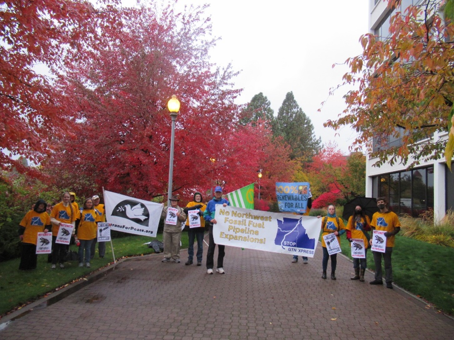 Stop TC Energy Pipeline protest November 2022